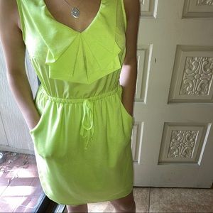Lime green light dress